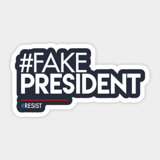 Fake President Hashtag Sticker